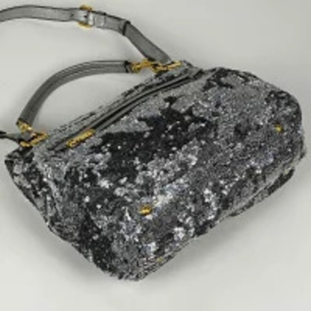 Miu Miu Shoulder Sequined Silver Handbag Bag